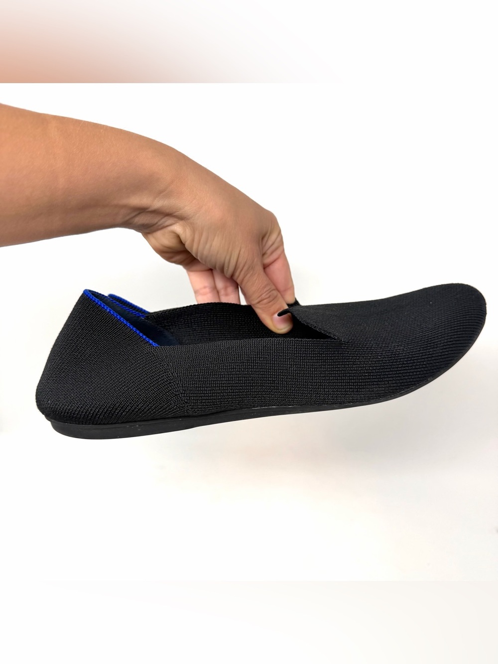 Rothy’s The Loafer Slip-On Flats Black Solid Women’s Shoes Size 8.5 Shrunked